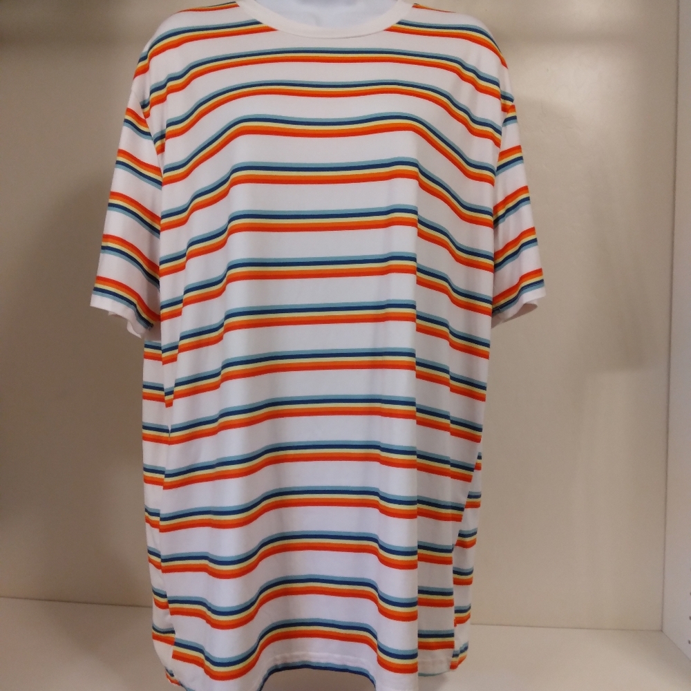 Shein Rainbow Striped Tee🌈